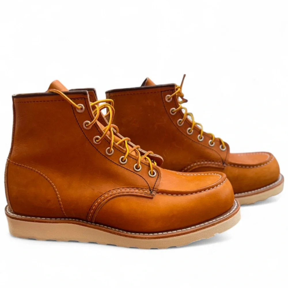 Red Wing Shoes 6” Classic Moc 875 Oro Legacy Boots Size 8.5(E)